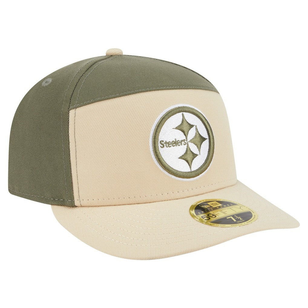 Pittsburgh Steelers New Era Two-Tone Color Pack Split Panel 59FIFTY Fitted Hat