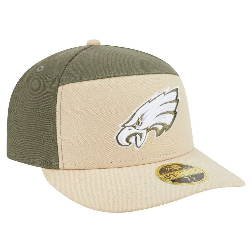 Philadelphia Eagles New Era Two-Tone Color Pack Split Panel 59FIFTY Fitted Hat
