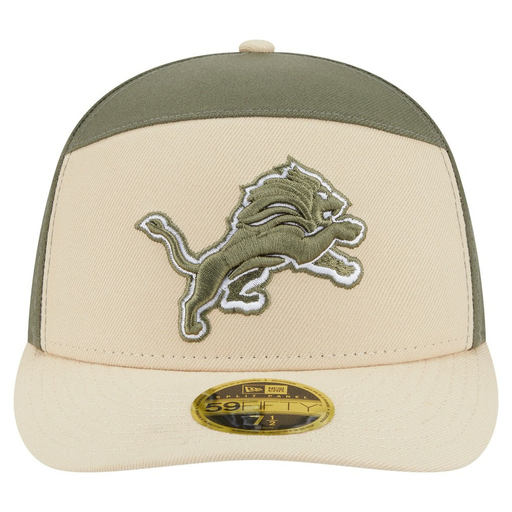 Detroit Lions New Era Two-Tone Color Pack Split Panel 59FIFTY Fitted Hat