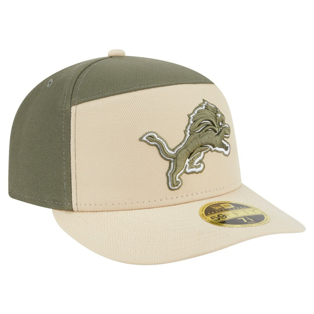 Detroit Lions New Era Two-Tone Color Pack Split Panel 59FIFTY Fitted Hat