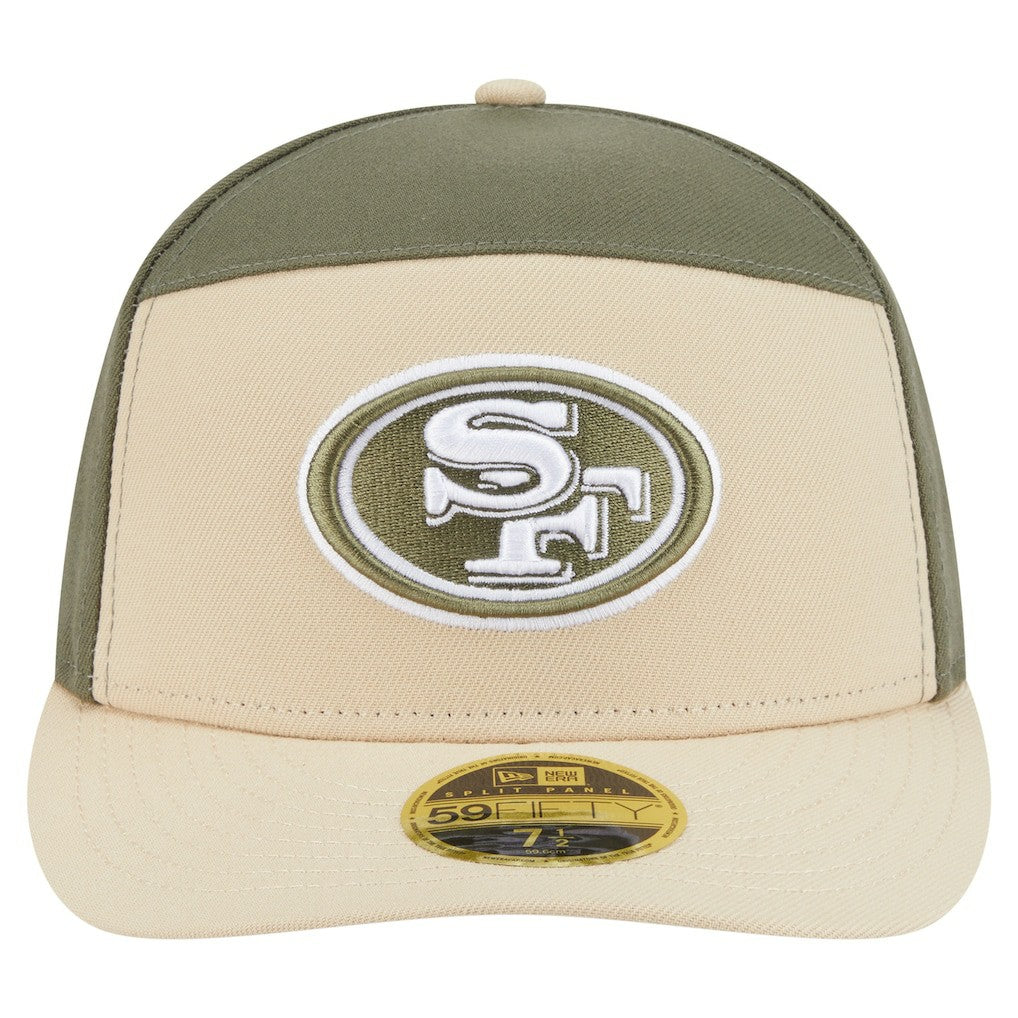 San Francisco 49ers New Era Two-Tone Color Pack Split Panel 59FIFTY Fitted Hat