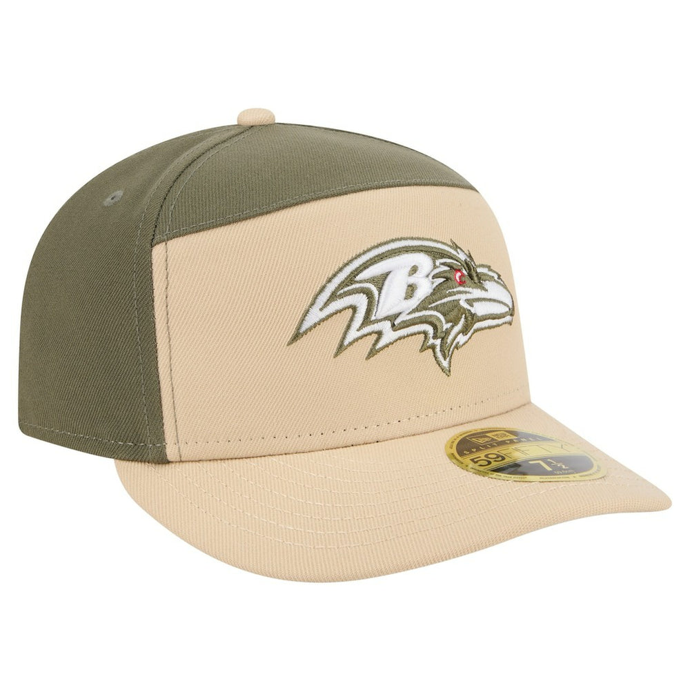 Baltimore Ravens New Era Color Pack Split Panel 59FIFTY Fitted Hat