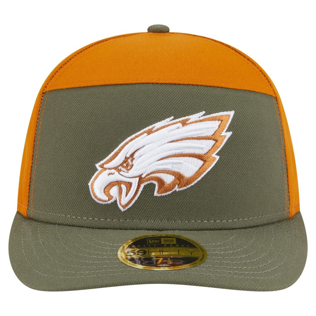 Philadelphia Eagles New Era Two-Tone Color Pack Split Panel 59FIFTY Fitted Hat