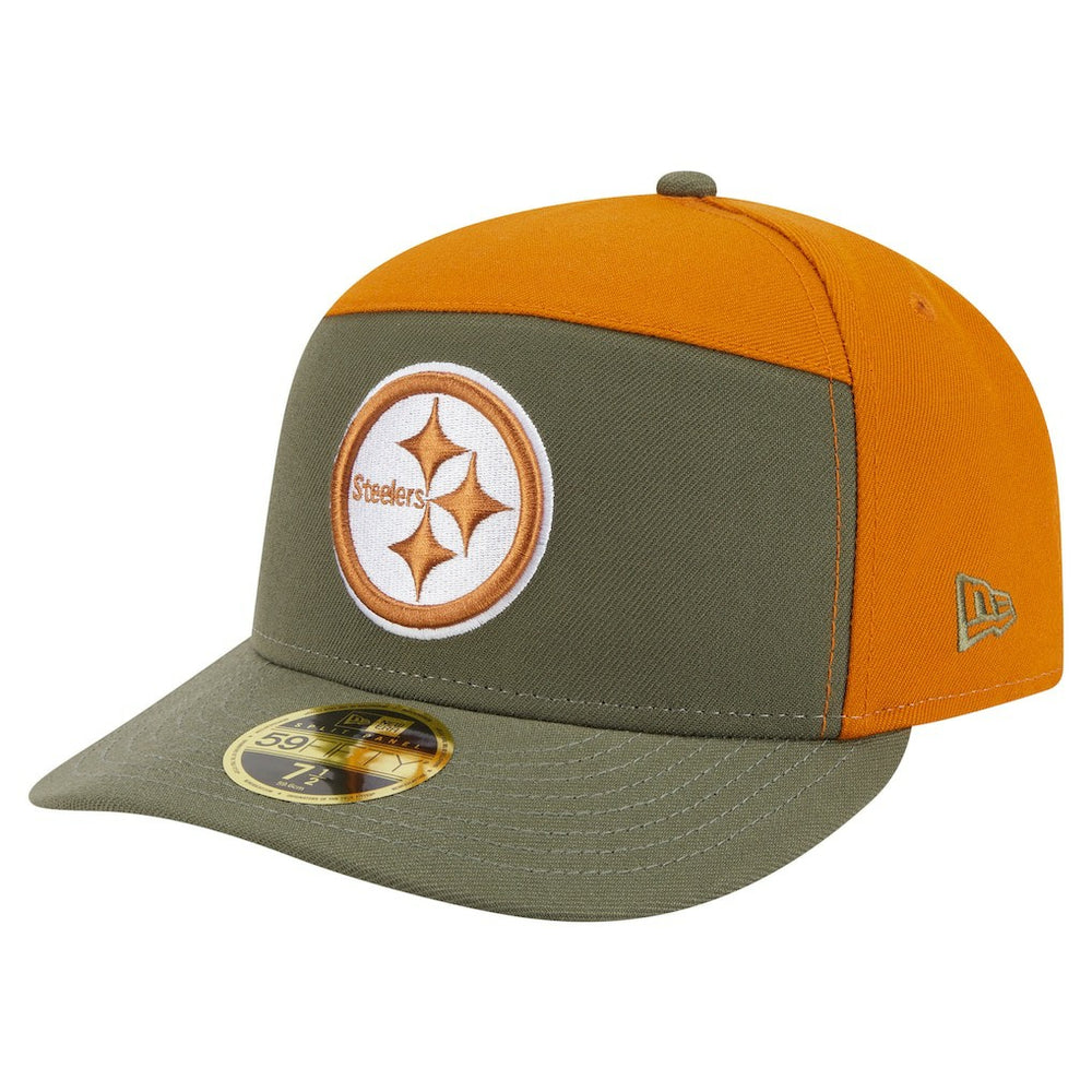 Pittsburgh Steelers New Era Two-Tone Color Pack Split Panel 59FIFTY Fitted Hat