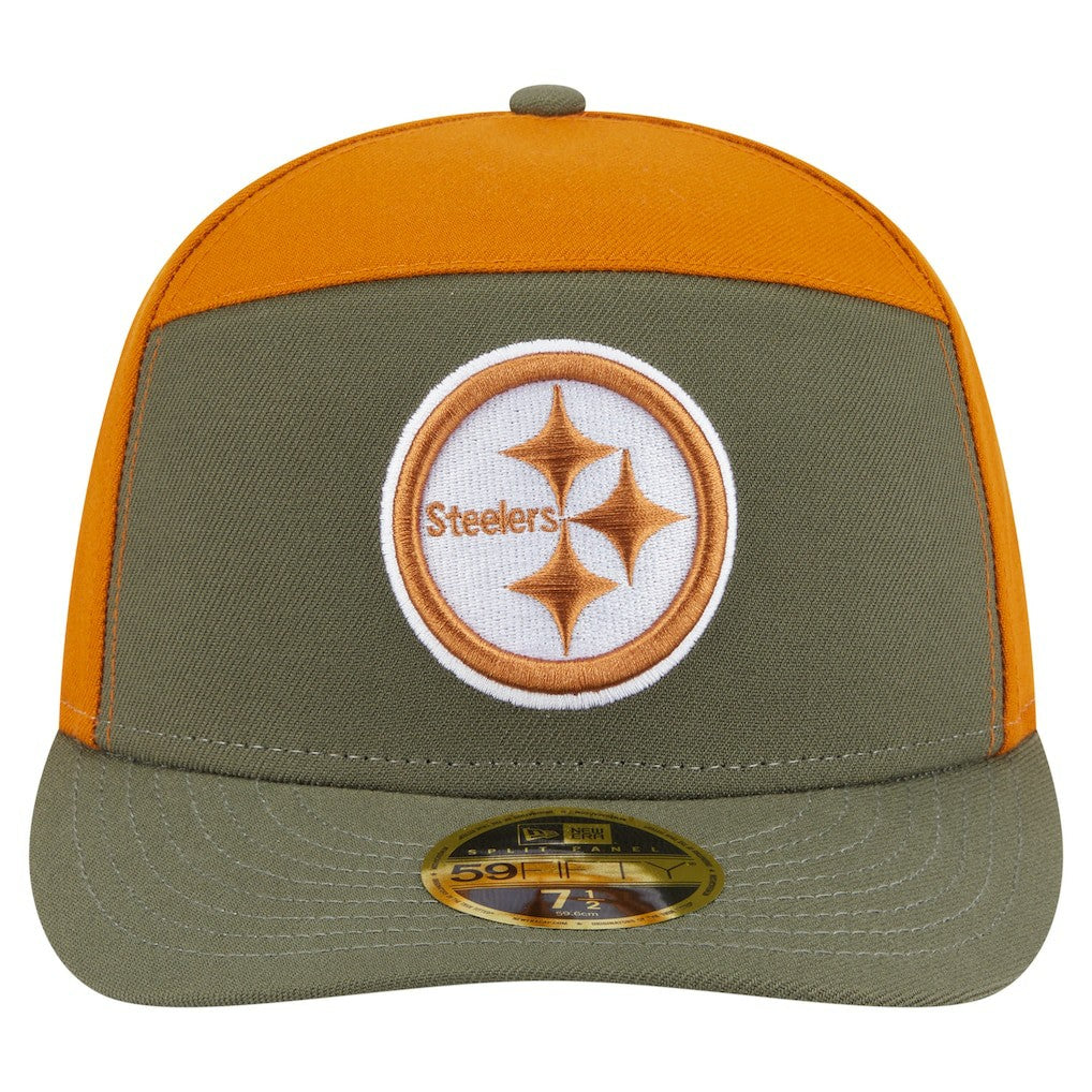Pittsburgh Steelers New Era Two-Tone Color Pack Split Panel 59FIFTY Fitted Hat