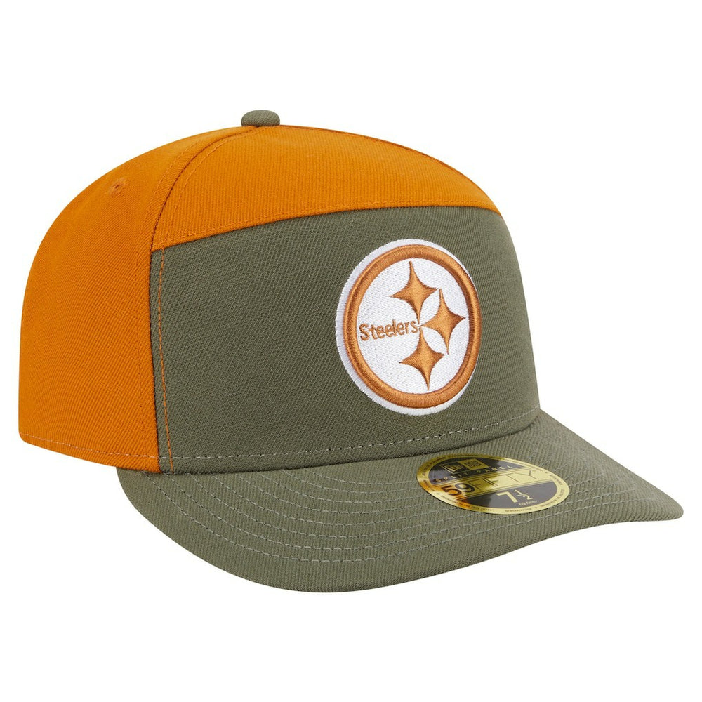 Pittsburgh Steelers New Era Two-Tone Color Pack Split Panel 59FIFTY Fitted Hat