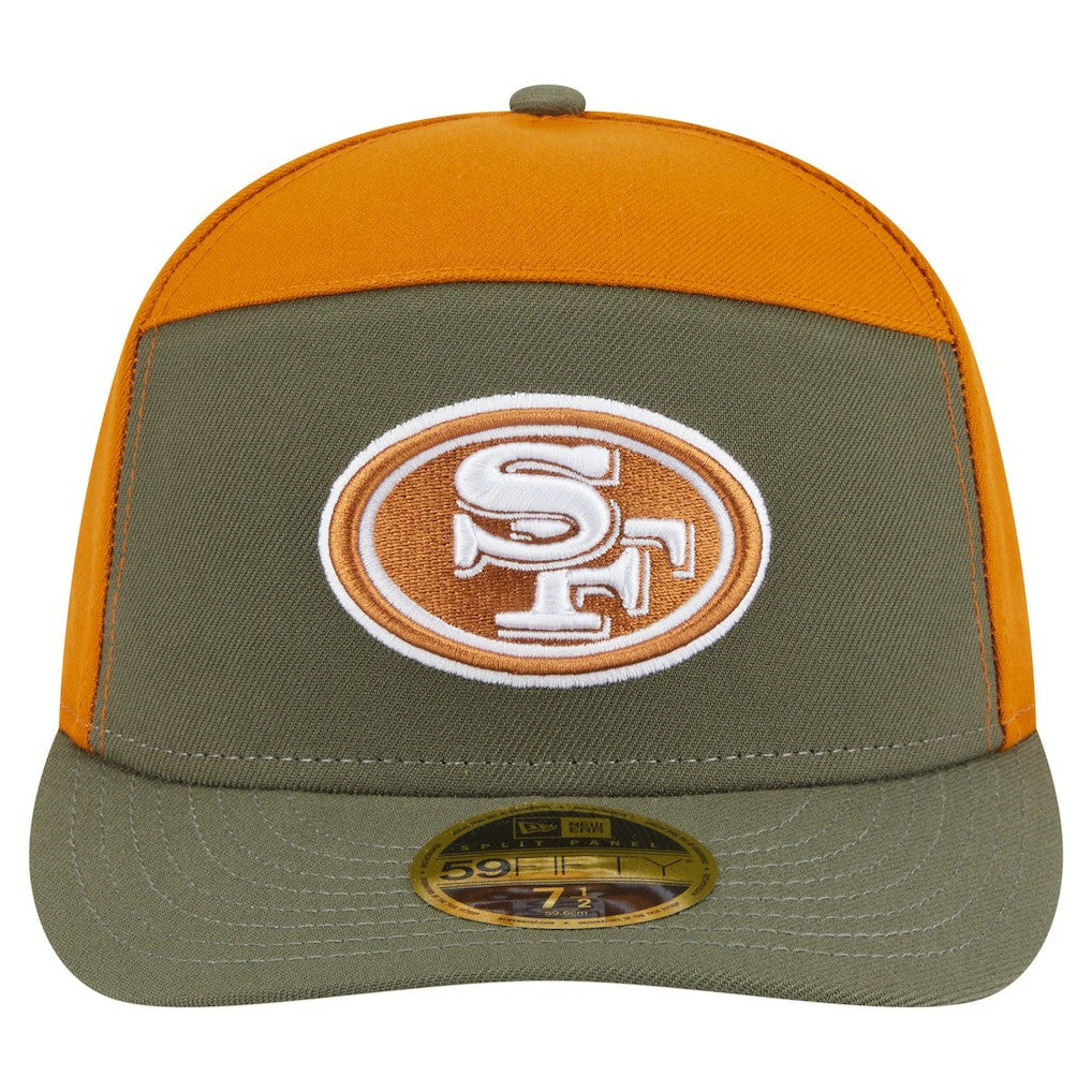 San Francisco 49ers New Era Two-Tone Color Pack Split Panel 59FIFTY Fitted Hat
