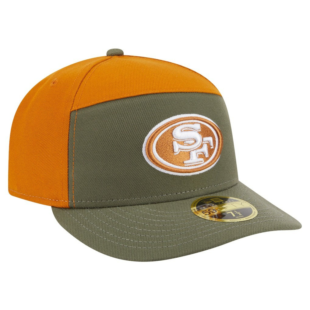 San Francisco 49ers New Era Two-Tone Color Pack Split Panel 59FIFTY Fitted Hat