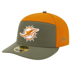 Miami Dolphins New Era Two-Tone Color Pack Split Panel 59FIFTY Fitted Hat