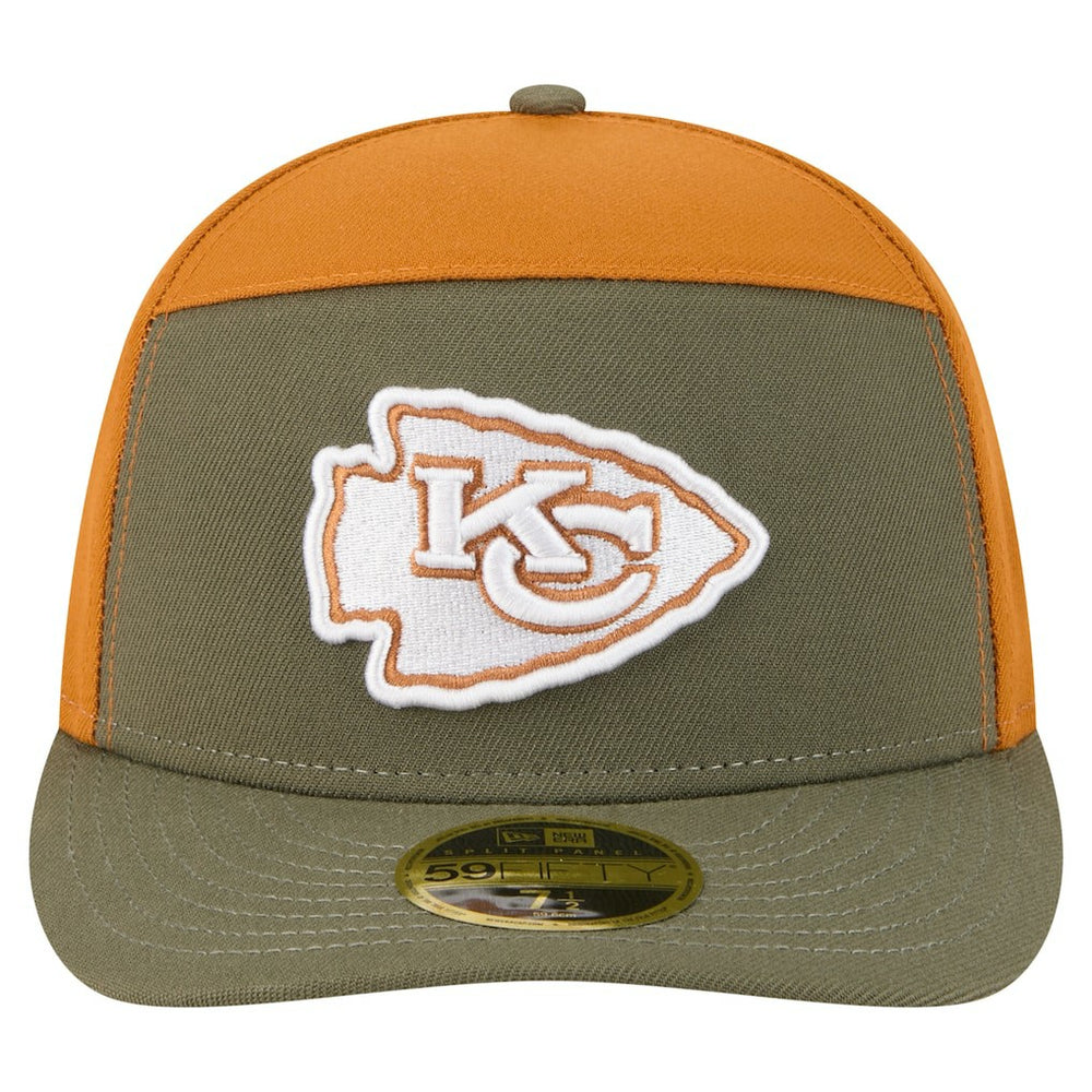 Kansas City Chiefs New Era Two-Tone Color Pack Split Panel 59FIFTY Fitted Hat