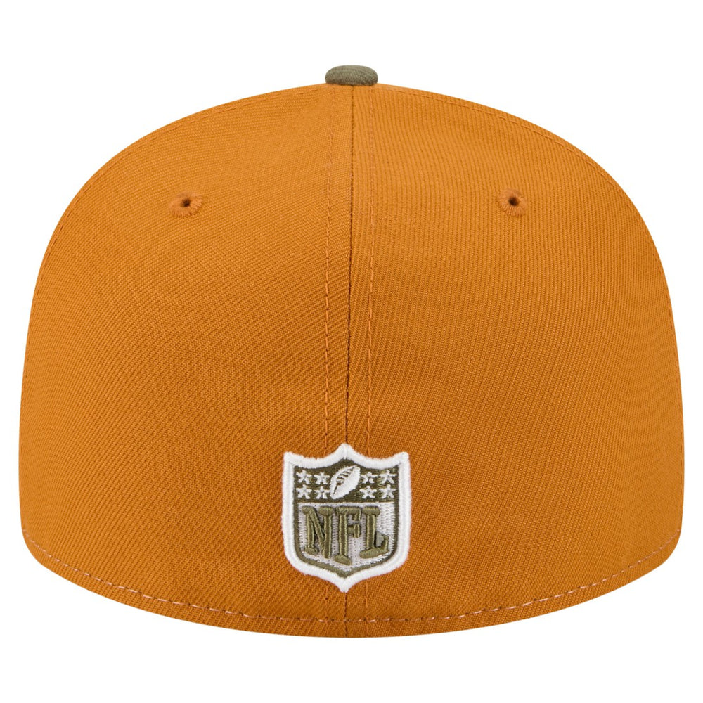 Green Bay Packers New Era Two-Tone Color Pack Split Panel 59FIFTY Fitted Hat
