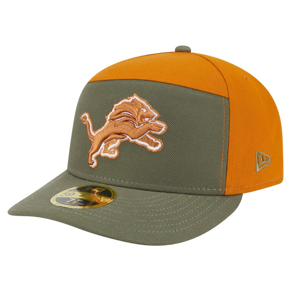 Detroit Lions New Era Two-Tone Color Pack Split Panel 59FIFTY Fitted Hat