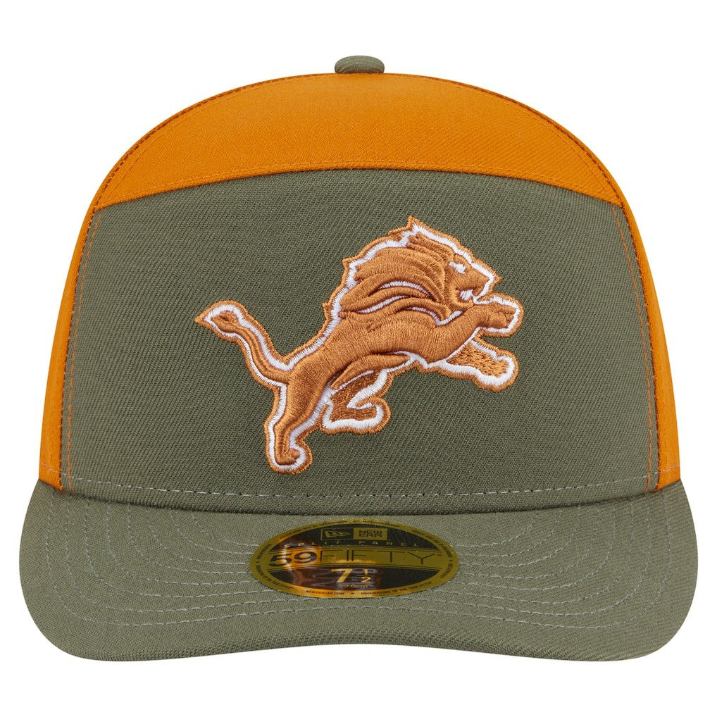 Detroit Lions New Era Two-Tone Color Pack Split Panel 59FIFTY Fitted Hat
