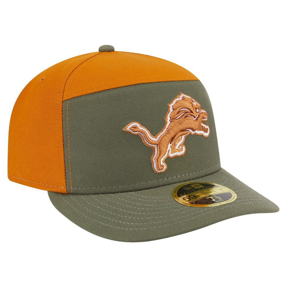 Detroit Lions New Era Two-Tone Color Pack Split Panel 59FIFTY Fitted Hat