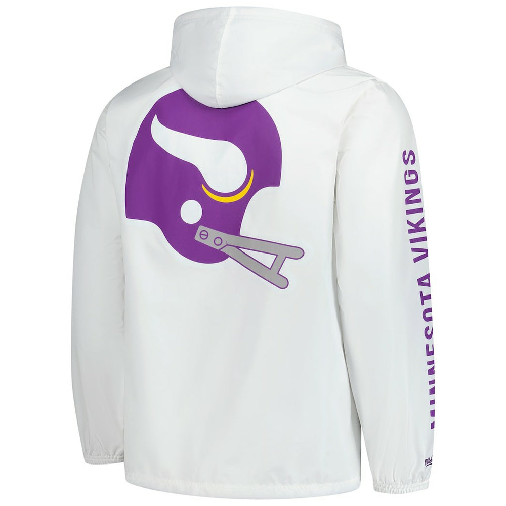Minnesota Vikings Mitchell & Ness Vintage Logo Coaches Full-Snap Hoodie Jacket