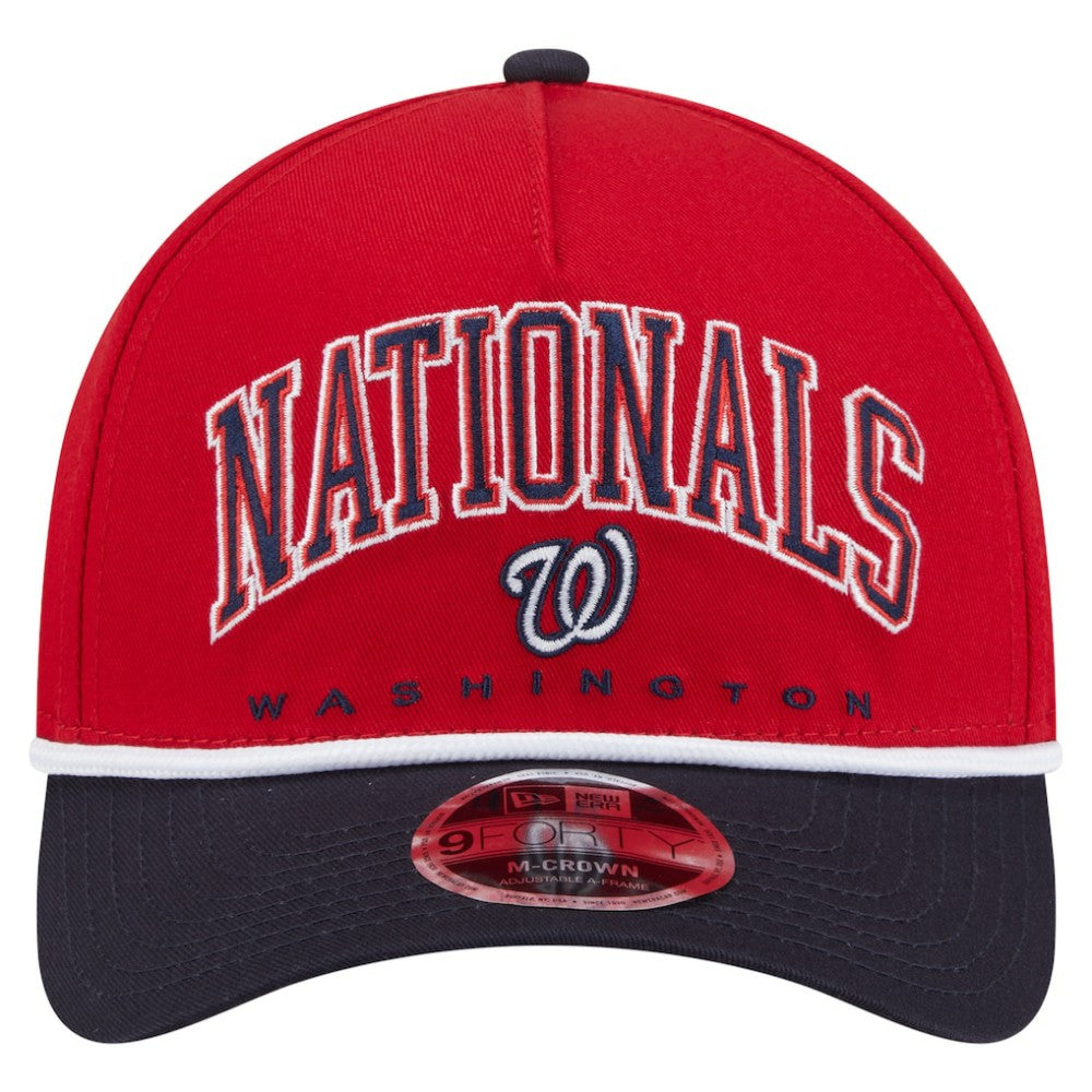 Washington Nationals New Era Arch 9FORTY A-Frame M-Crown Adjustable Hat | MLB Sale