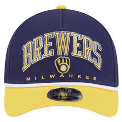 Milwaukee Brewers New Era Arch 9FORTY A-Frame M-Crown Adjustable Hat | MLB Discount