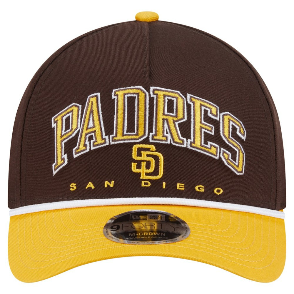 San Diego Padres New Era Arch 9FORTY A-Frame M-Crown Adjustable Hat | MLB Sale