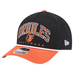Baltimore Orioles New Era Arch 9FORTY A-Frame M-Crown Adjustable Hat | MLB Discount