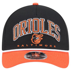Baltimore Orioles New Era Arch 9FORTY A-Frame M-Crown Adjustable Hat | MLB Discount