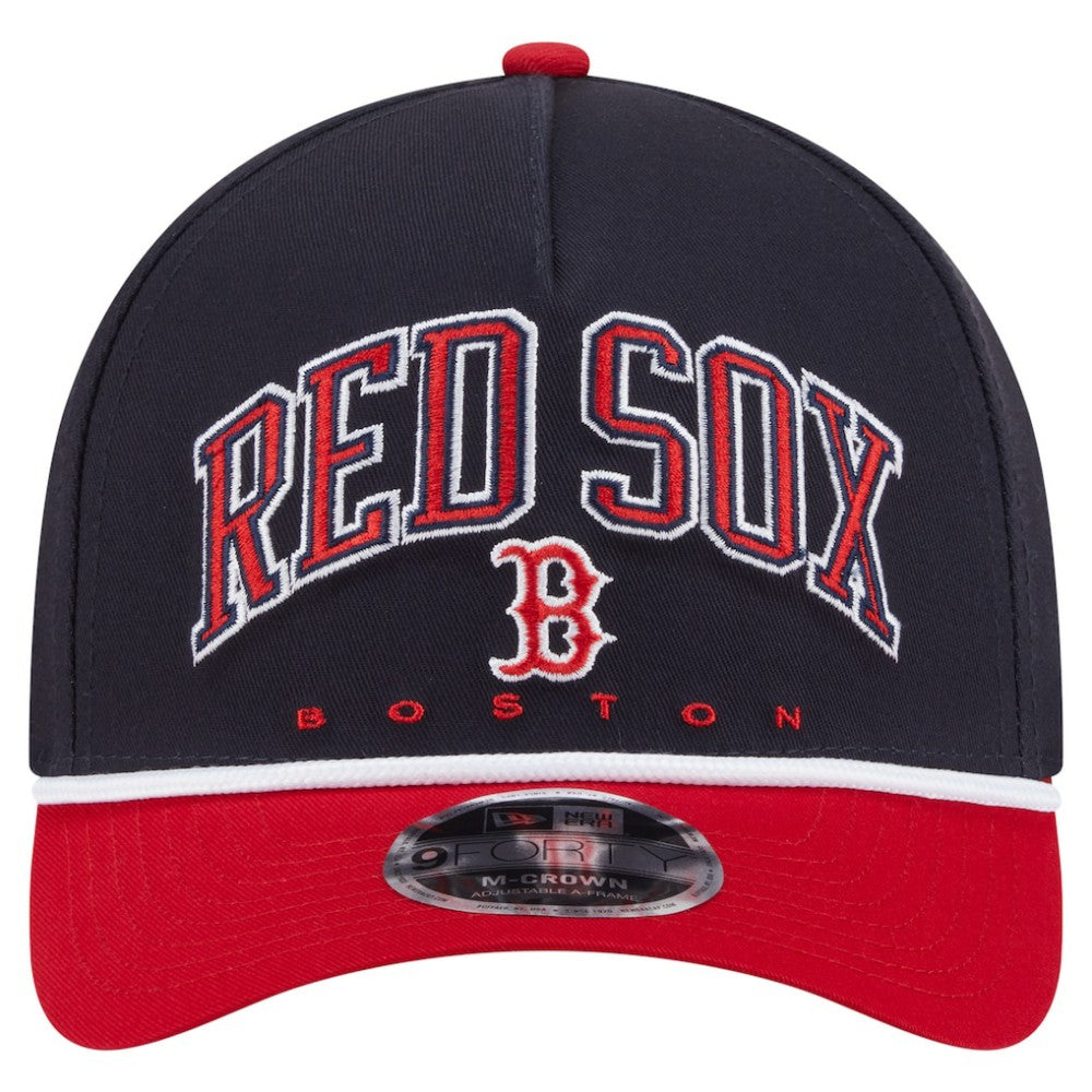 Boston Red Sox New Era Arch 9FORTY A-Frame M-Crown Adjustable Hat | MLB US