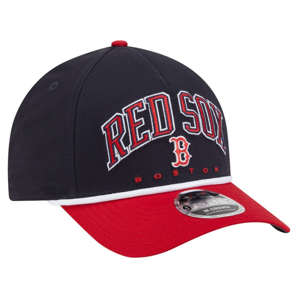 Boston Red Sox New Era Arch 9FORTY A-Frame M-Crown Adjustable Hat | MLB US
