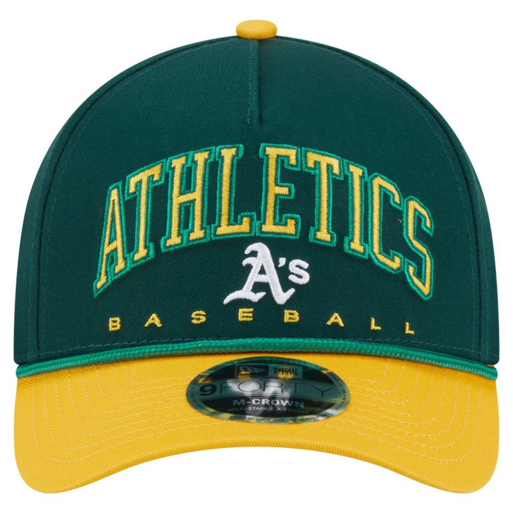 Athletics New Era Arch 9FORTY A-Frame M-Crown Adjustable Hat | MLB Discount