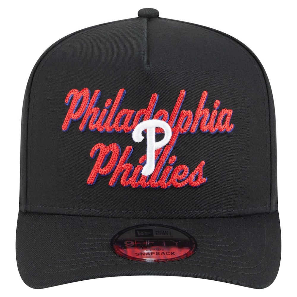 Philadelphia Phillies New Era Chainstitch 9FIFTY A-Frame Snapback Hat | MLB Discount