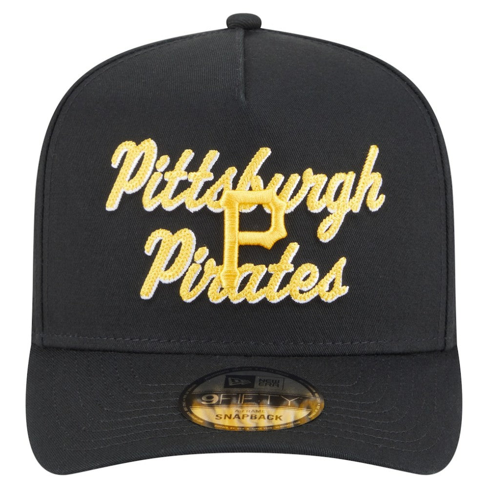 Pittsburgh Pirates New Era Chainstitch 9FIFTY A-Frame Snapback Hat | MLB Sale