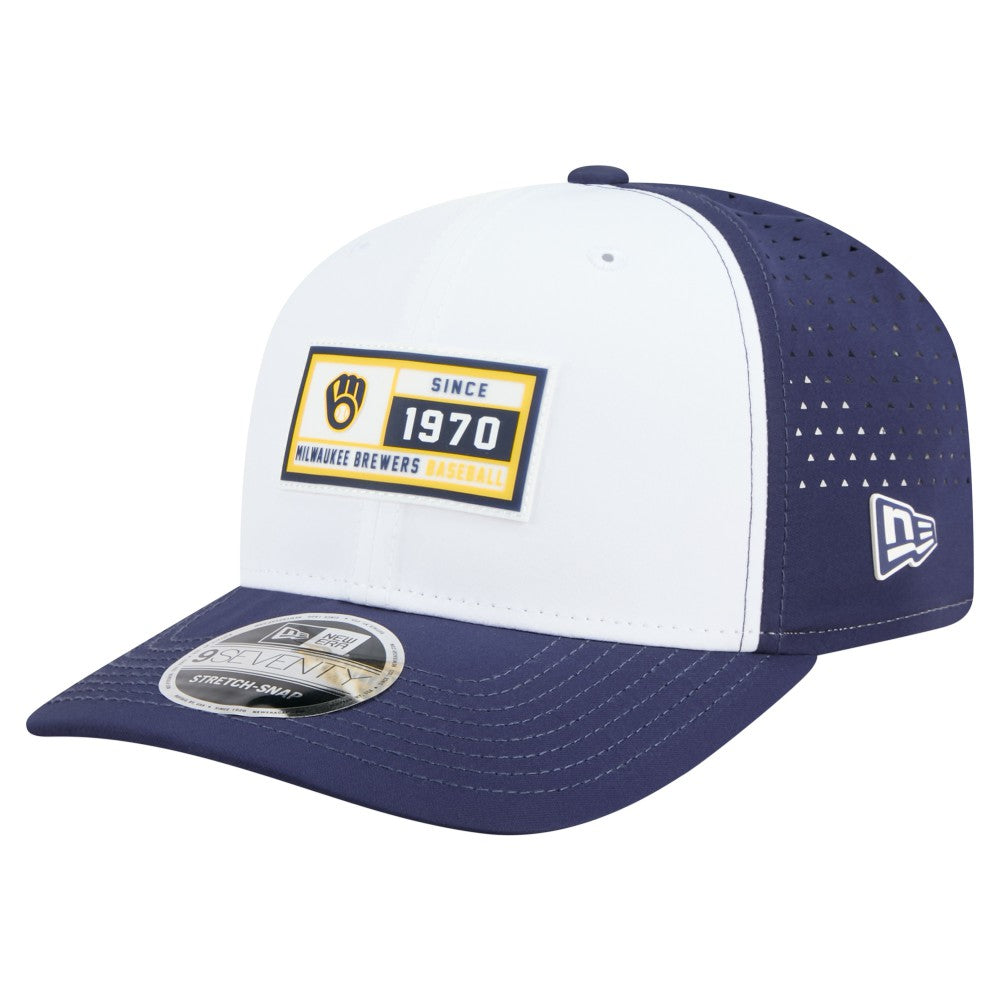 Milwaukee Brewers New Era Established Patch 9SEVENTY Adjustable Hat | MLB On Sale