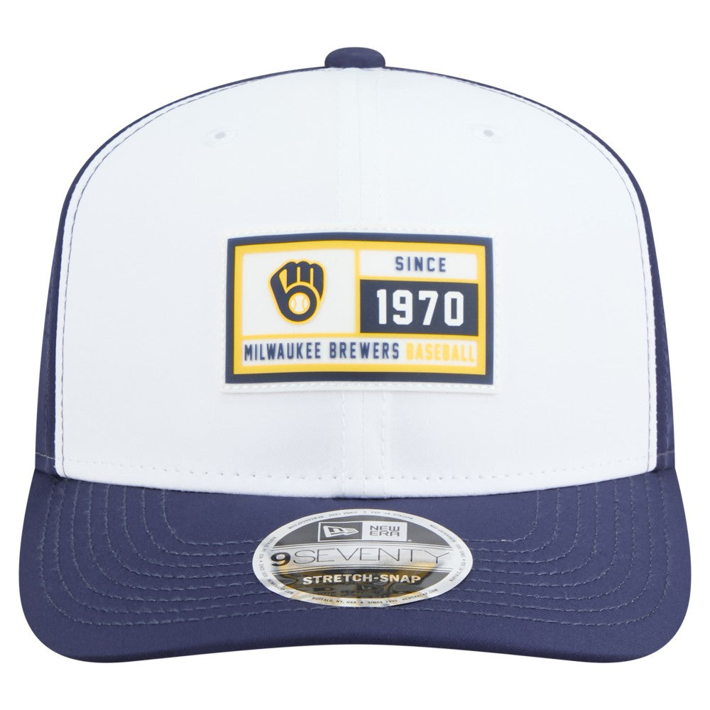 Milwaukee Brewers New Era Established Patch 9SEVENTY Adjustable Hat | MLB On Sale