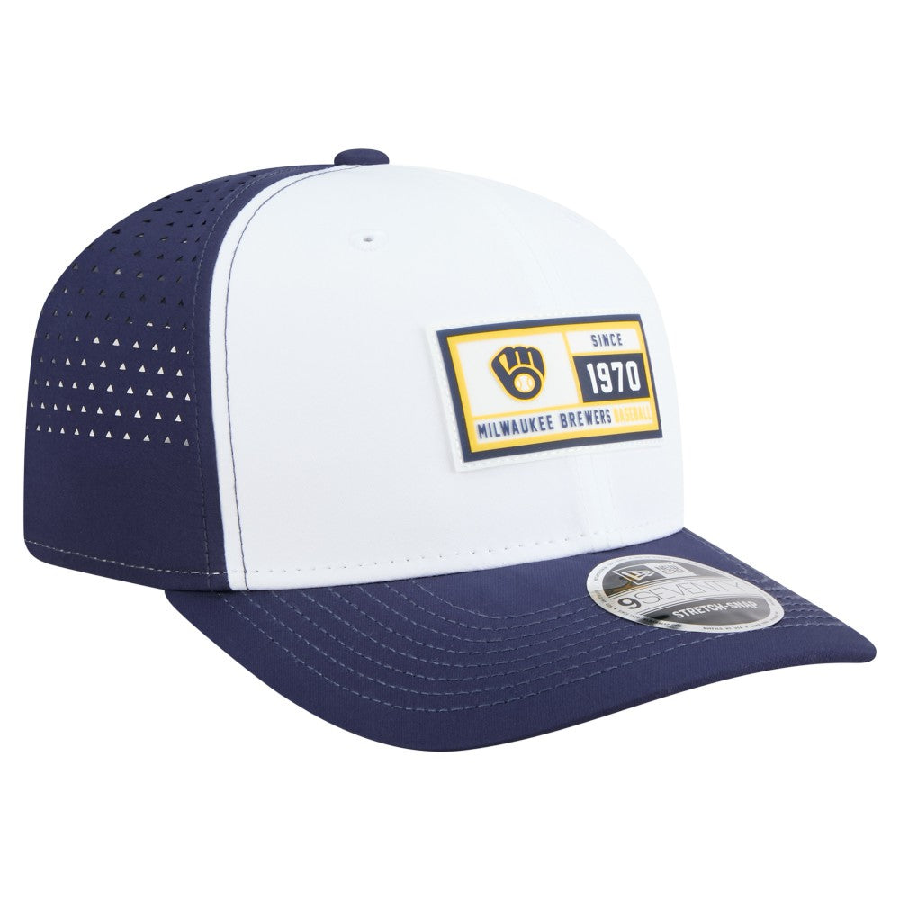 Milwaukee Brewers New Era Established Patch 9SEVENTY Adjustable Hat | MLB On Sale