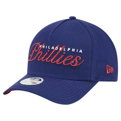 Philadelphia Phillies New Era Women's Metallic A-Frame 9FORTY Adjustable Hat | MLB Outlet