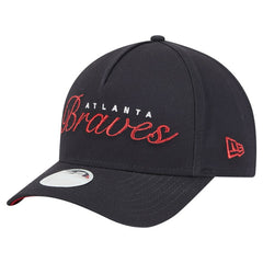 Atlanta Braves New Era Women's Metallic A-Frame 9FORTY Adjustable Hat | MLB Shop