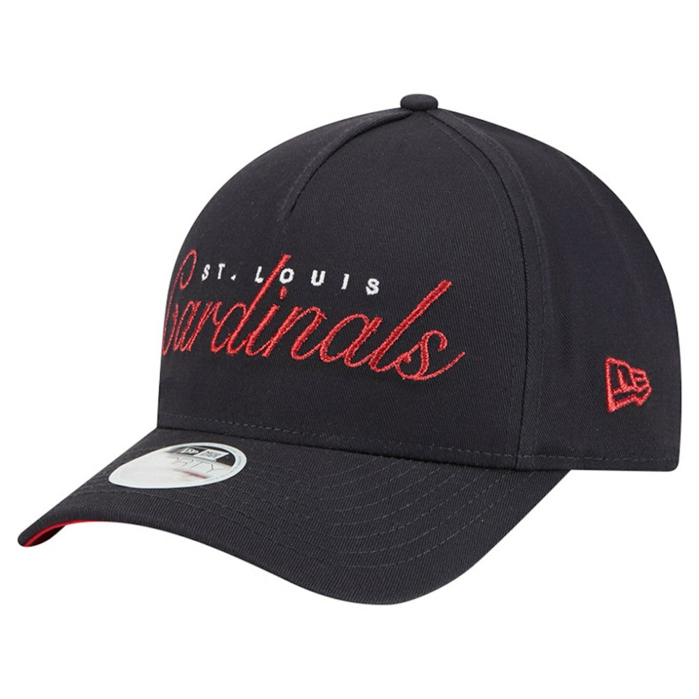 St. Louis Cardinals New Era Women's Metallic A-Frame 9FORTY Adjustable Hat | MLB US