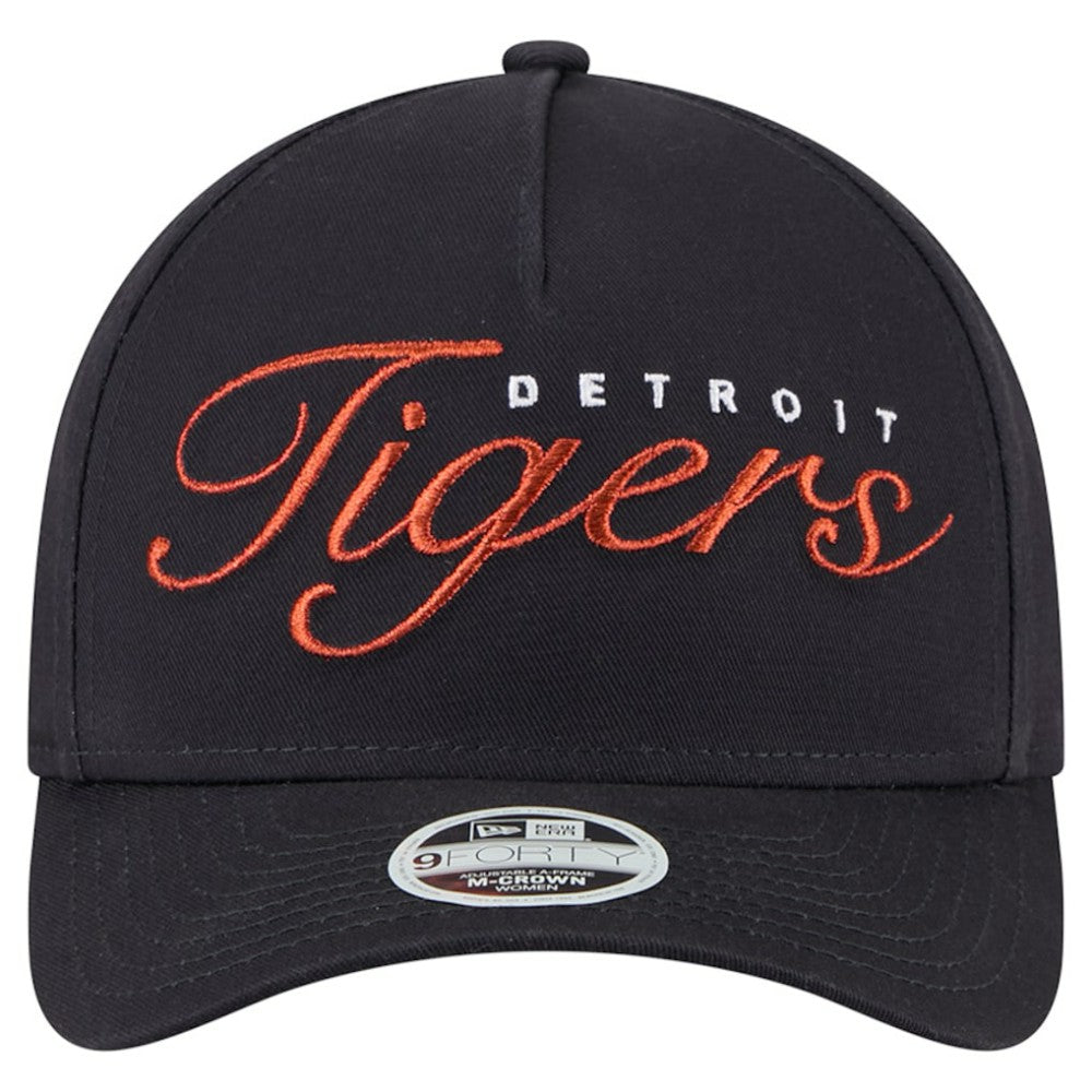 Detroit Tigers New Era Women's Metallic A-Frame 9FORTY Adjustable Hat | MLB New