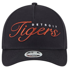 Detroit Tigers New Era Women's Metallic A-Frame 9FORTY Adjustable Hat | MLB New
