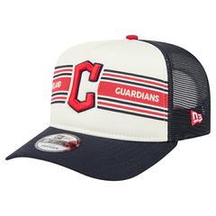 Cleveland Guardians New Era Banner A-Frame 9FIFTY Trucker Snapback Hat | MLB For sale