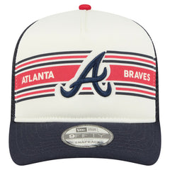 Atlanta Braves New Era Banner A-Frame 9FIFTY Trucker Snapback Hat | MLB For sale