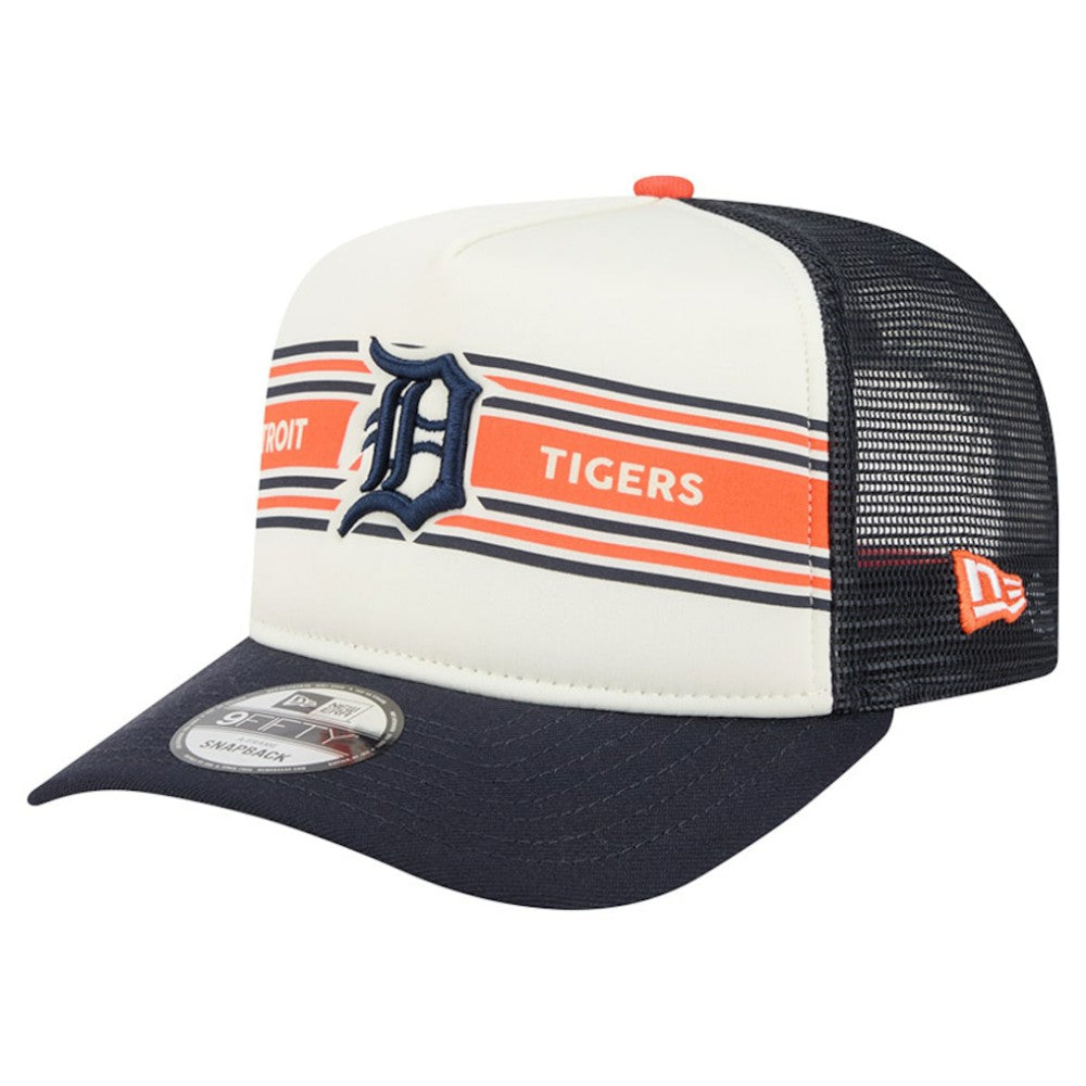 Detroit Tigers New Era Banner A-Frame 9FIFTY Trucker Snapback Hat | MLB For sale