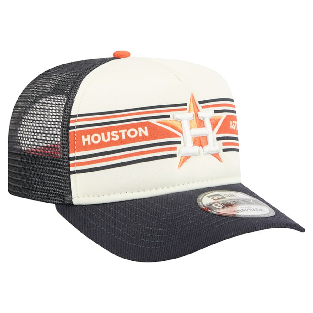 Houston Astros New Era Banner A-Frame 9FIFTY Trucker Snapback Hat | MLB US