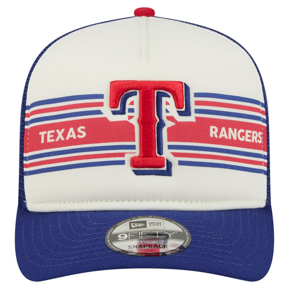Texas Rangers New Era Banner A-Frame 9FIFTY Trucker Snapback Hat | MLB Shop