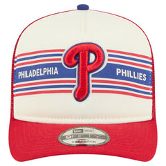 Philadelphia Phillies New Era Banner A-Frame 9FIFTY Trucker Snapback Hat | MLB Outlet