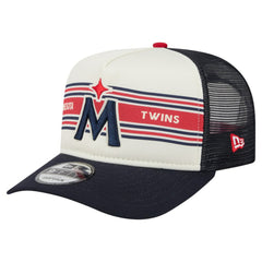 Minnesota Twins New Era Banner A-Frame 9FIFTY Trucker Snapback Hat | MLB On Sale