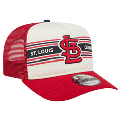 St. Louis Cardinals New Era Banner A-Frame 9FIFTY Trucker Snapback Hat | MLB Outlet