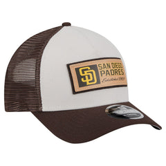 San Diego Padres New Era Text A-Frame Trucker 9FORTY Hat | MLB For sale