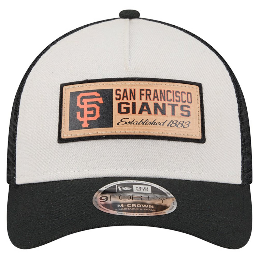 San Francisco Giants New Era Text A-Frame Trucker 9FORTY Hat | MLB Sale