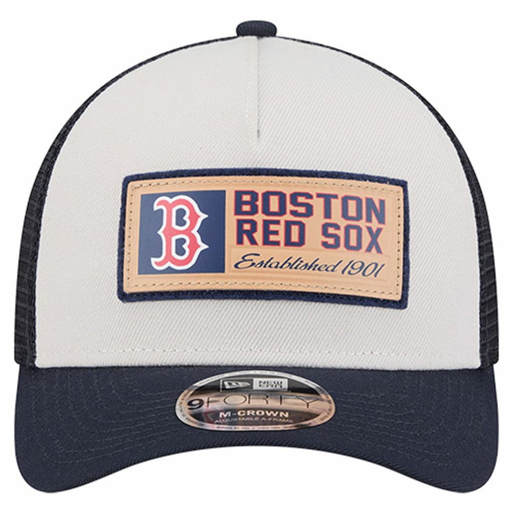 Boston Red Sox New Era Text A-Frame Trucker 9FORTY Hat | MLB US