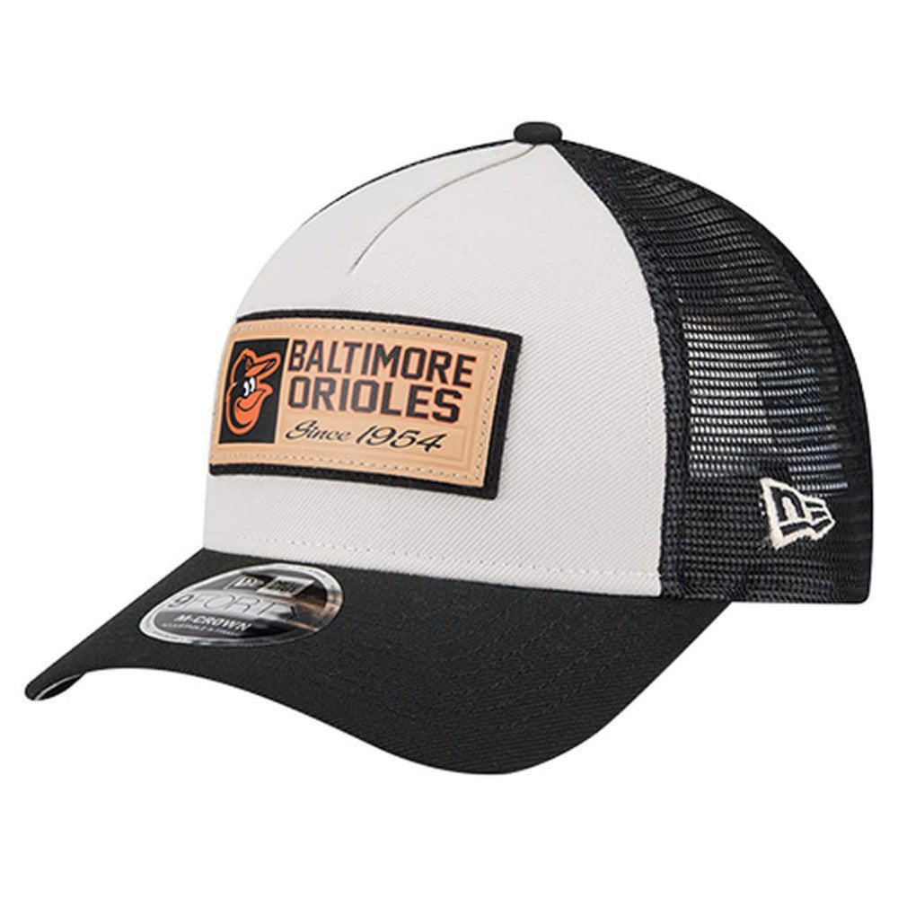 Baltimore Orioles New Era Text A-Frame Trucker 9FORTY Hat | MLB Sale