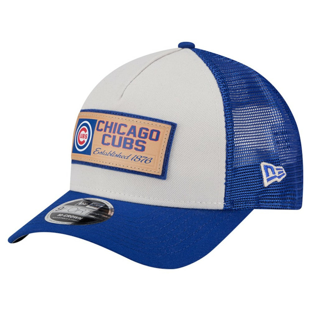 Chicago Cubs New Era Text A-Frame Trucker 9FORTY Hat | MLB Online